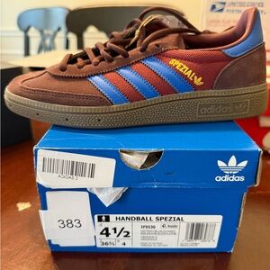Adidas Handball Spezial Brown and Blue kids  Shoes